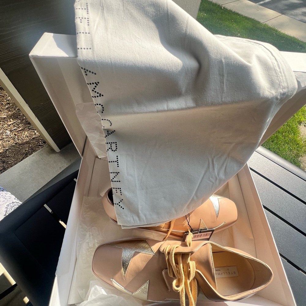 Stella McCartney Platform Shoes - Beige and Metallic - Picture 8 of 8